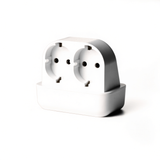 Schuko Dual-Input Travel Adapter