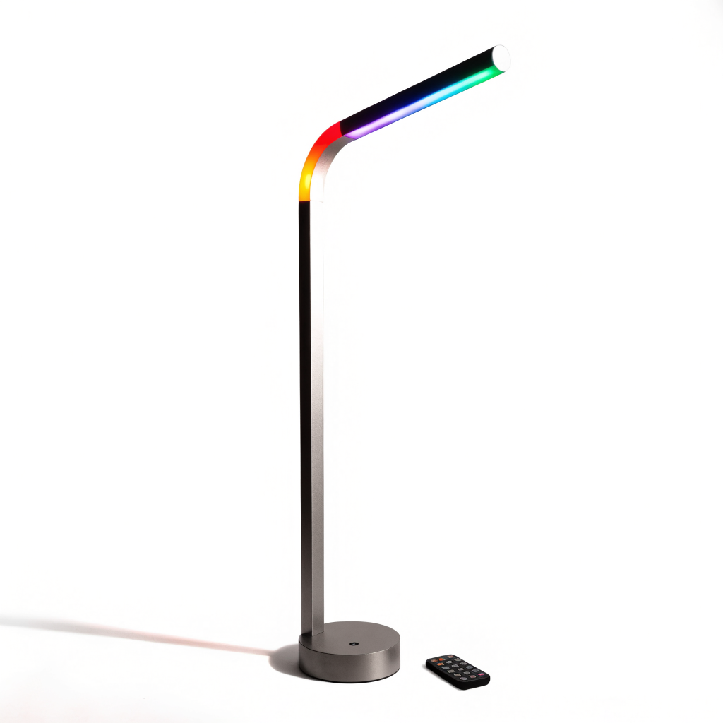 65-Inch RGB Corner Floor Lamp, side view