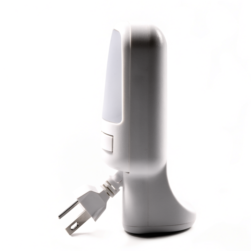 Plug-In Night Light with On/Off Switch, side view